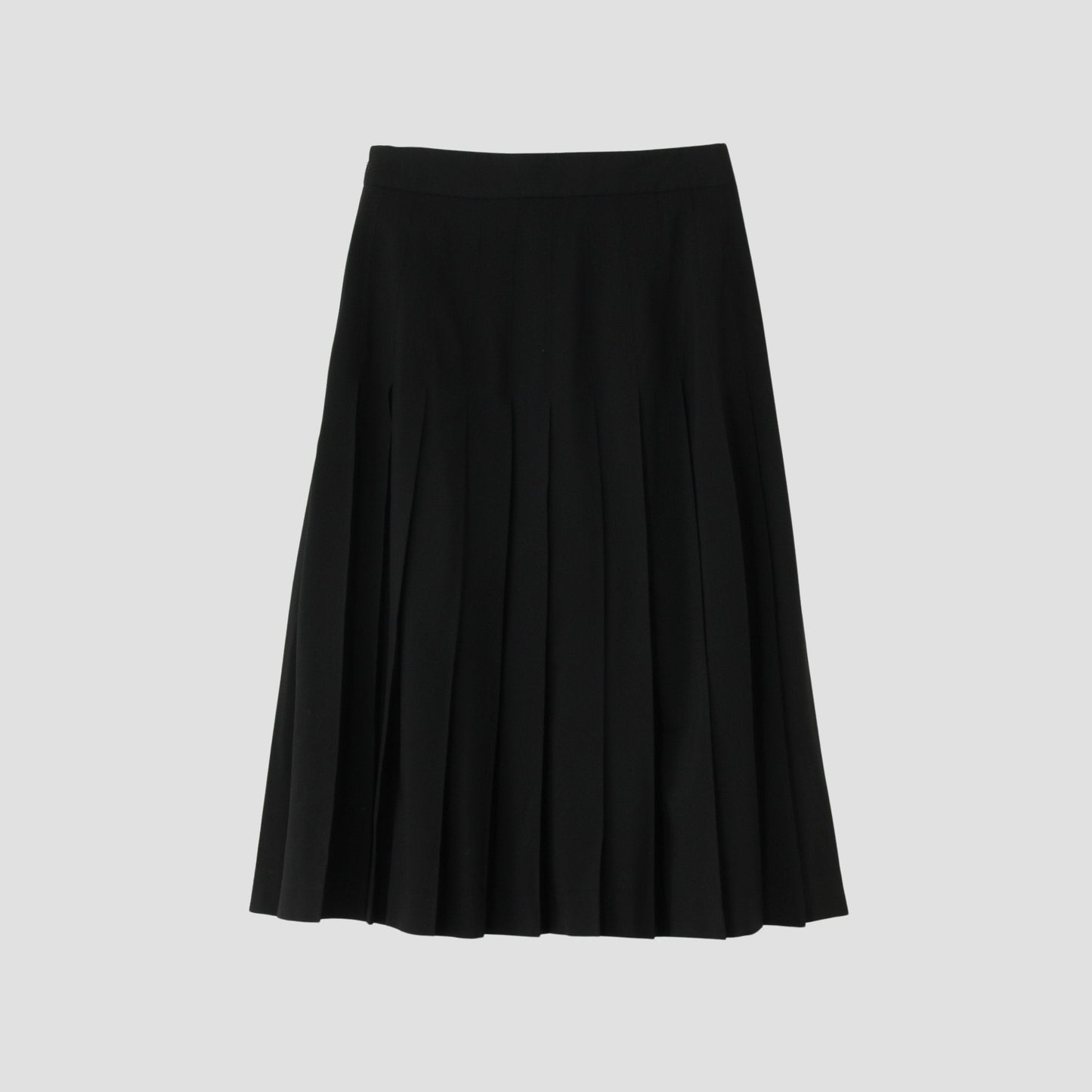 FINE WOOL POPLIN SKIRT