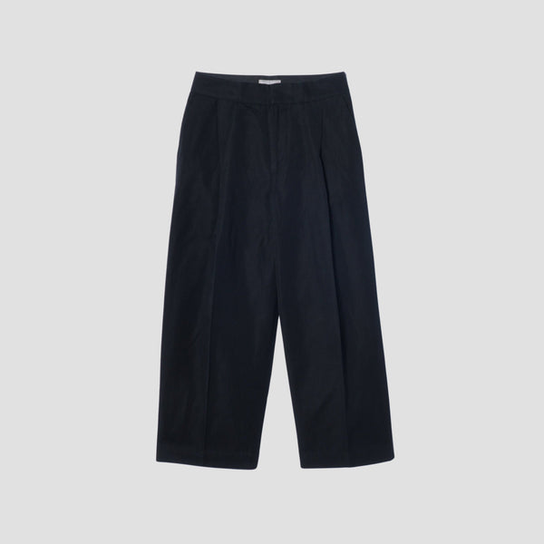 COTTON LINEN TWILL TROUSERS