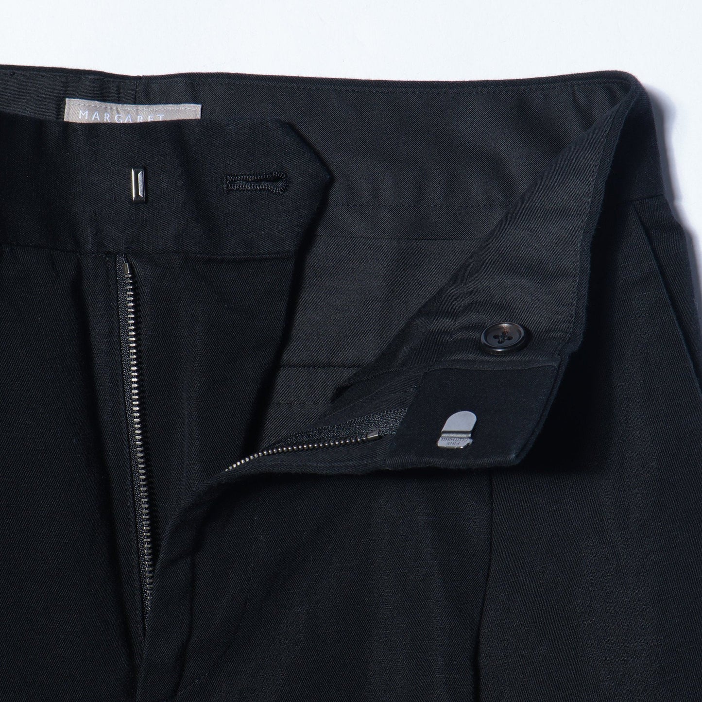 COTTON LINEN TWILL TROUSERS