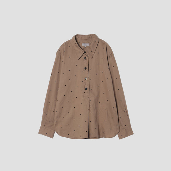 SOFT SPOT PRINT COTTON SHIRT