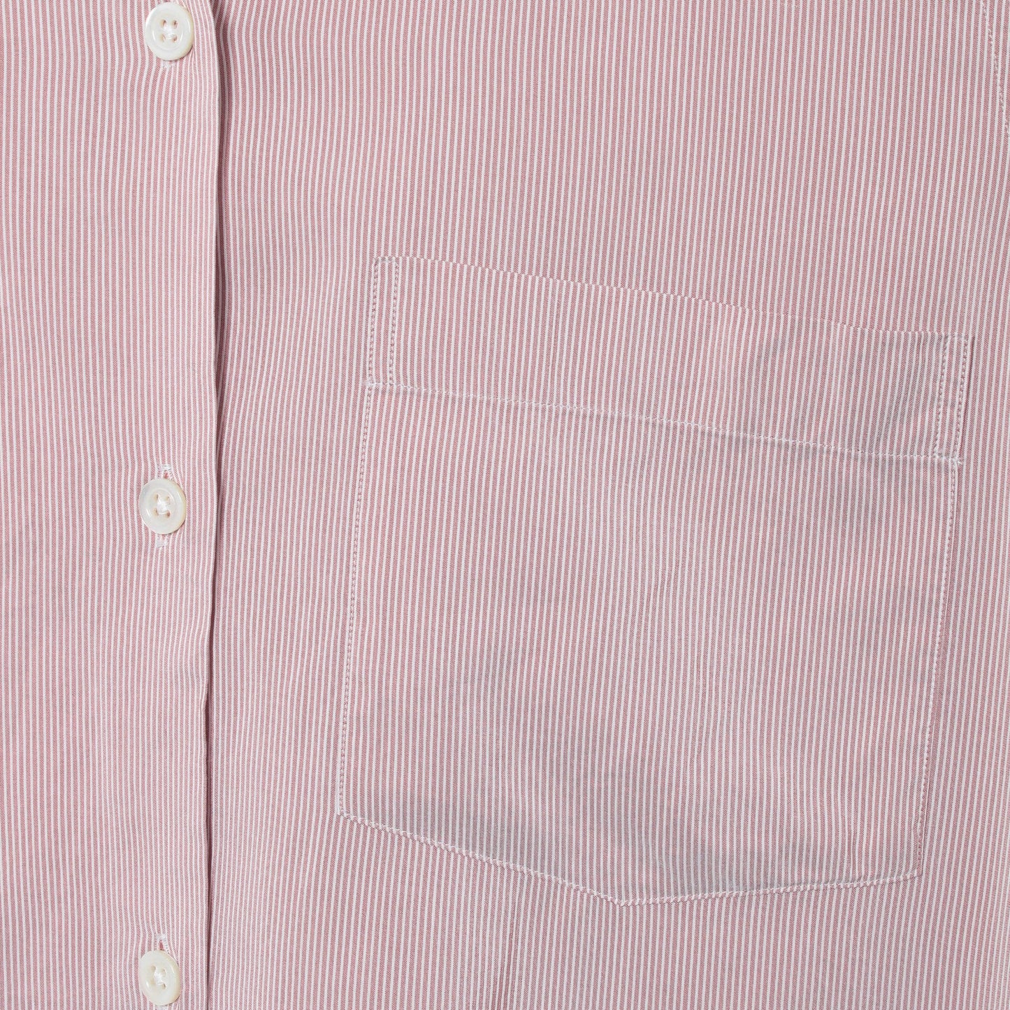 SILK COTTON NARROW STRIPE SHIRT