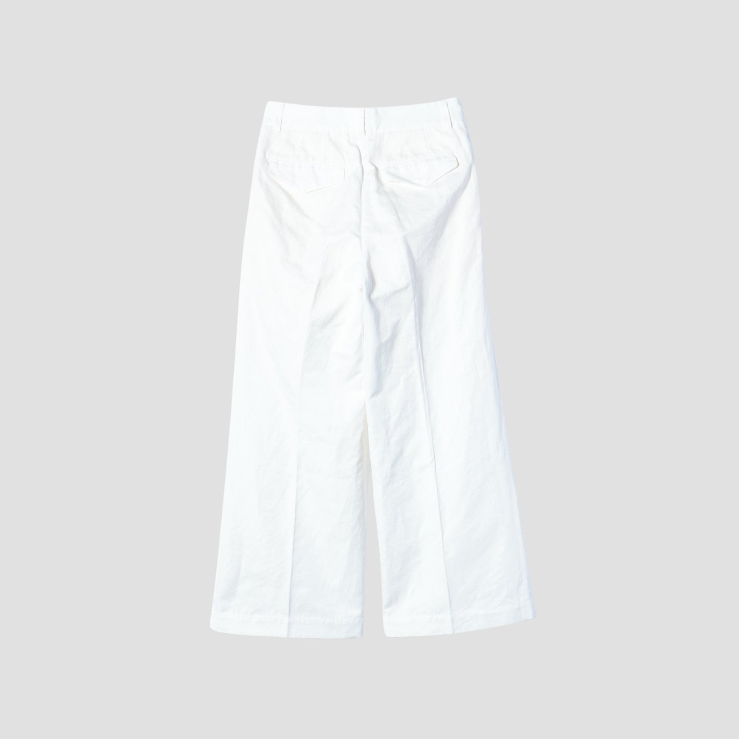COTTON LINEN TWILL TROUSERS