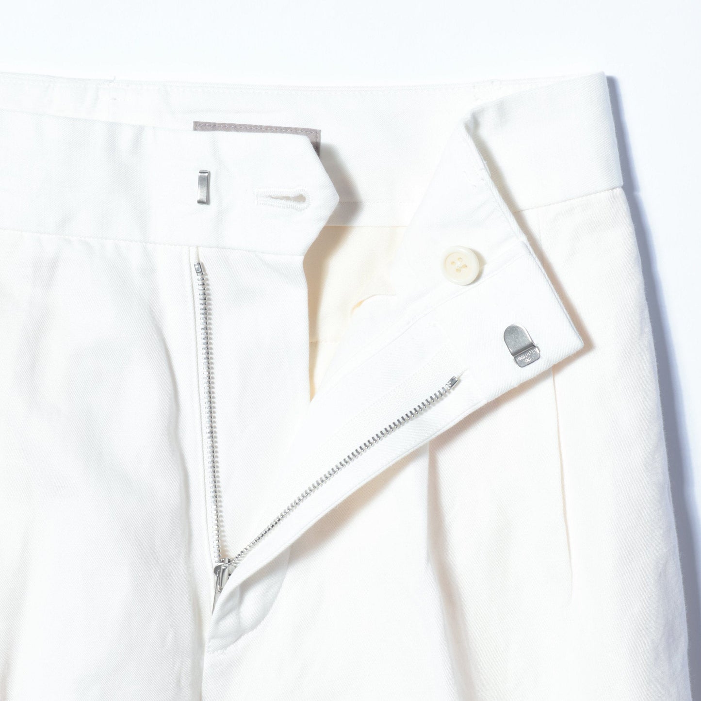COTTON LINEN TWILL TROUSERS