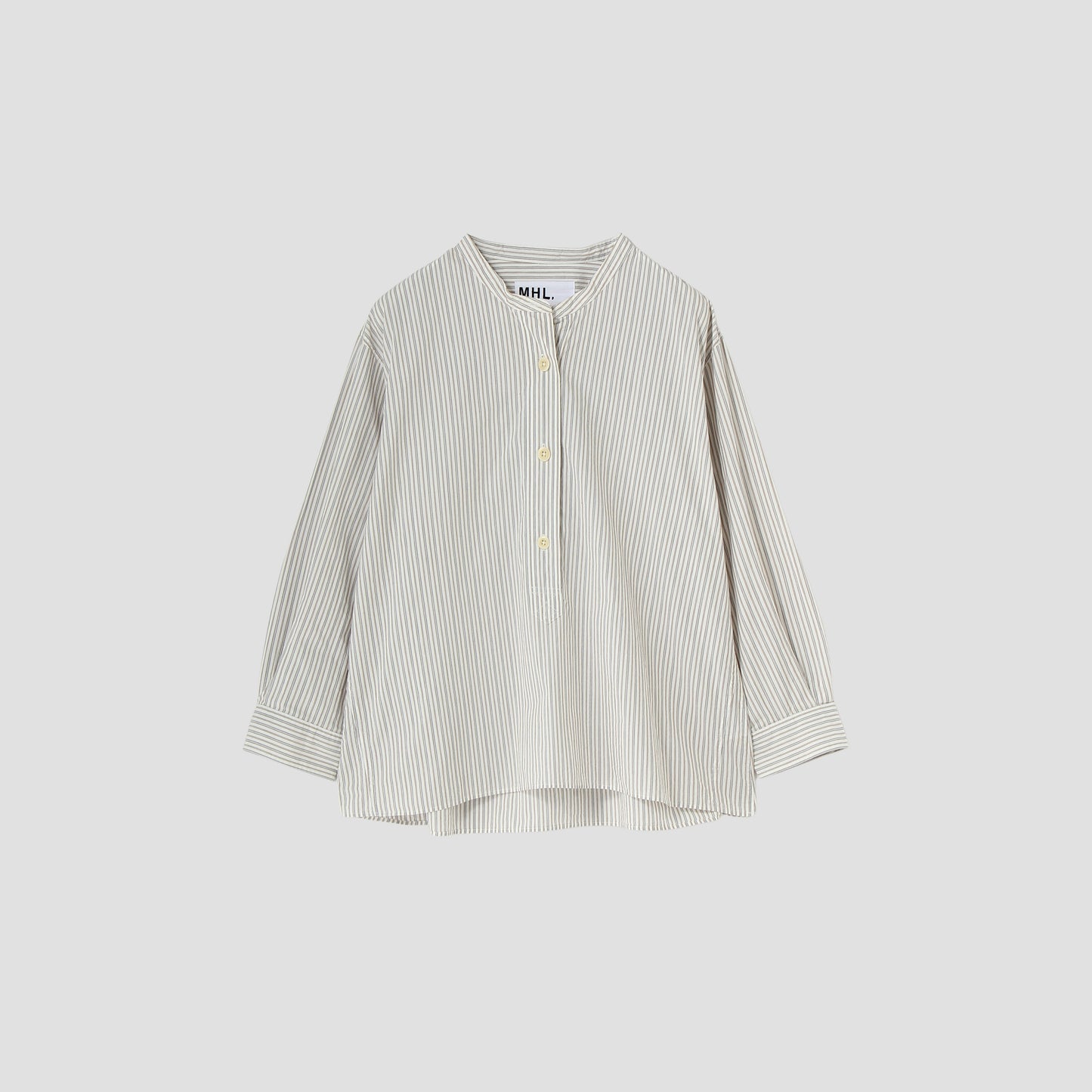 TRAM STRIPE COTTON SHIRT