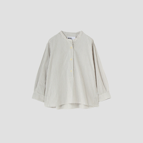 TRAM STRIPE COTTON SHIRT