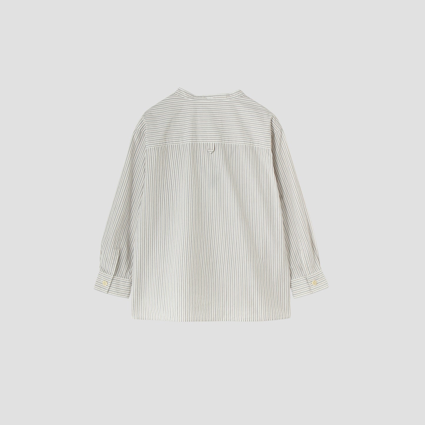 TRAM STRIPE COTTON SHIRT