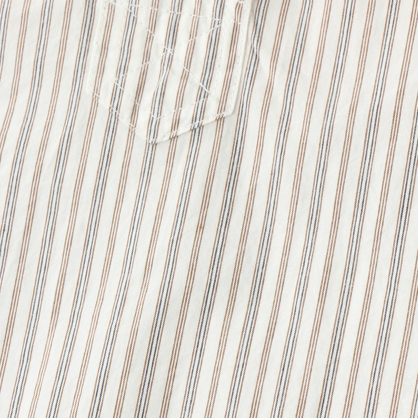 TRAM STRIPE COTTON SHIRT