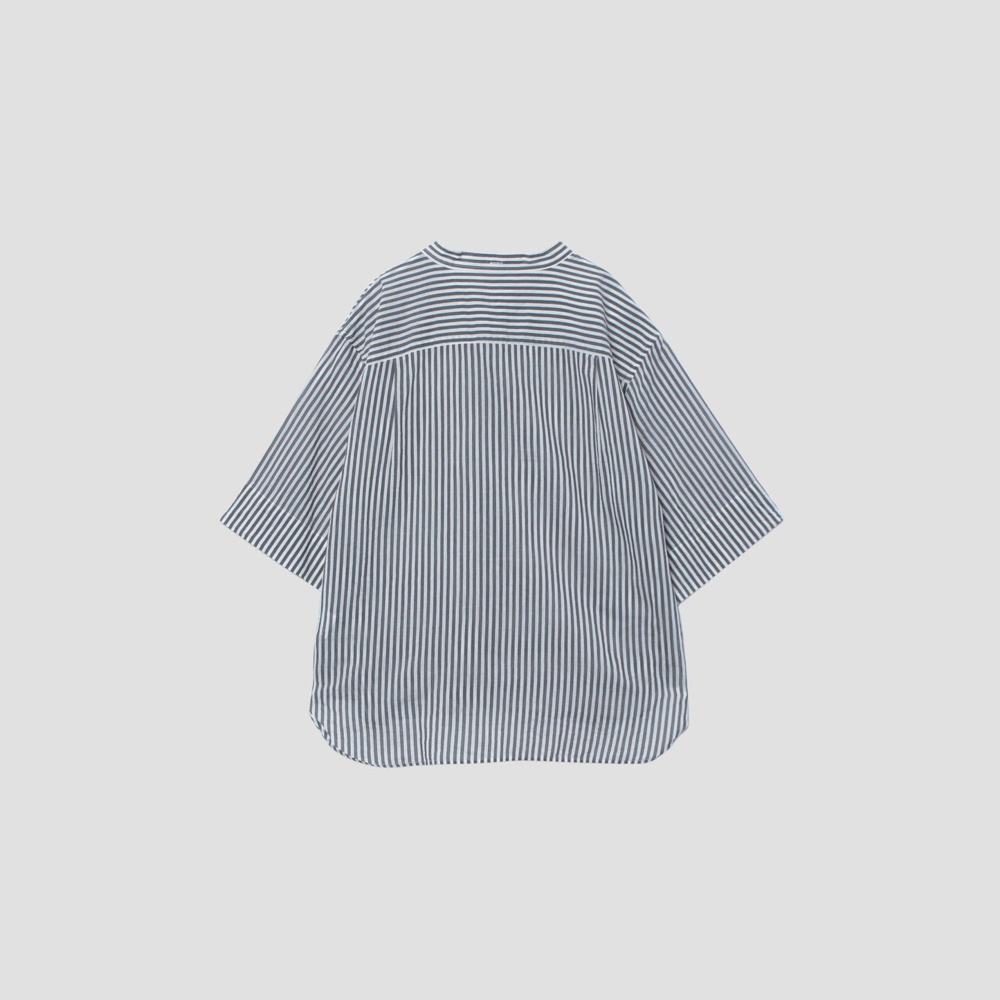 BOLD STRIPE COTTON SILK SHIRT