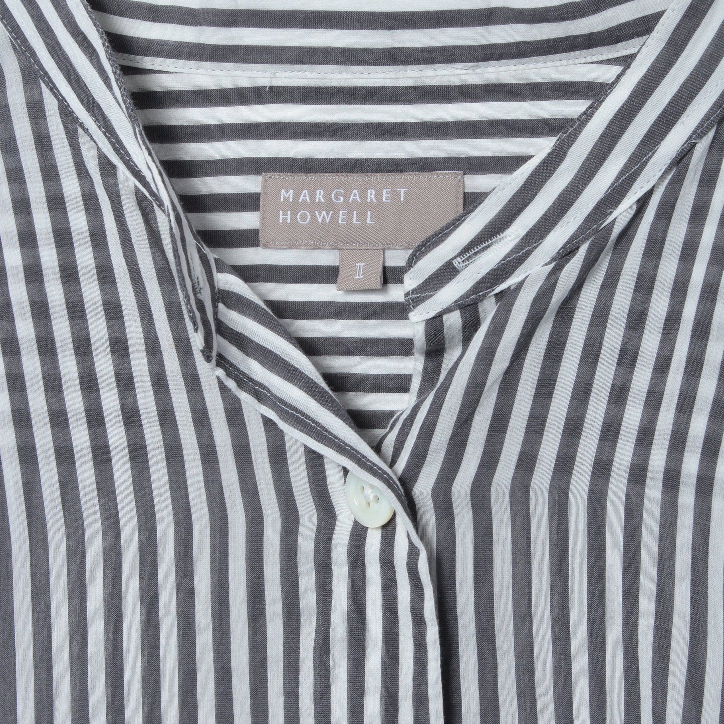 BOLD STRIPE COTTON SILK SHIRT