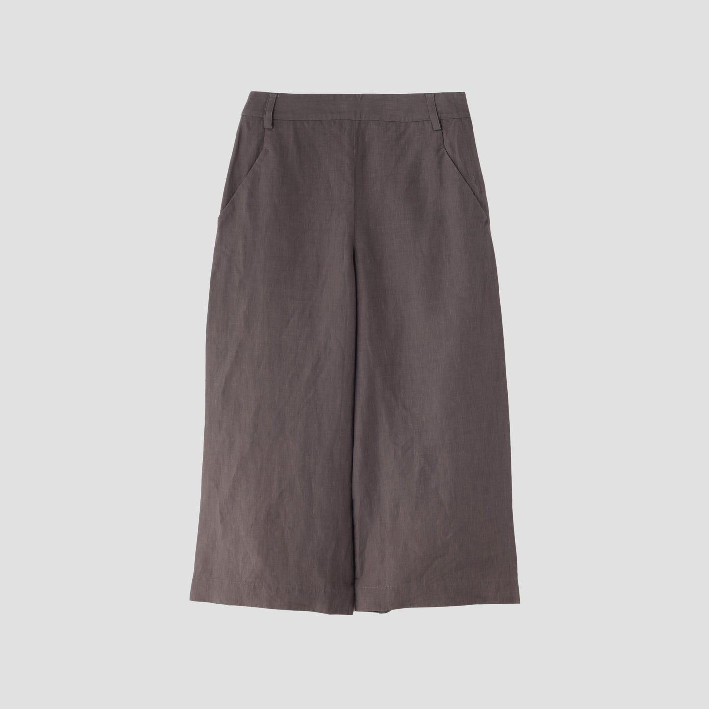 HIGH DENSE LINEN TROUSERS