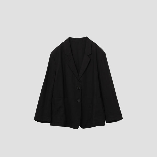 DENSE FINE LINEN POPLIN JACKET
