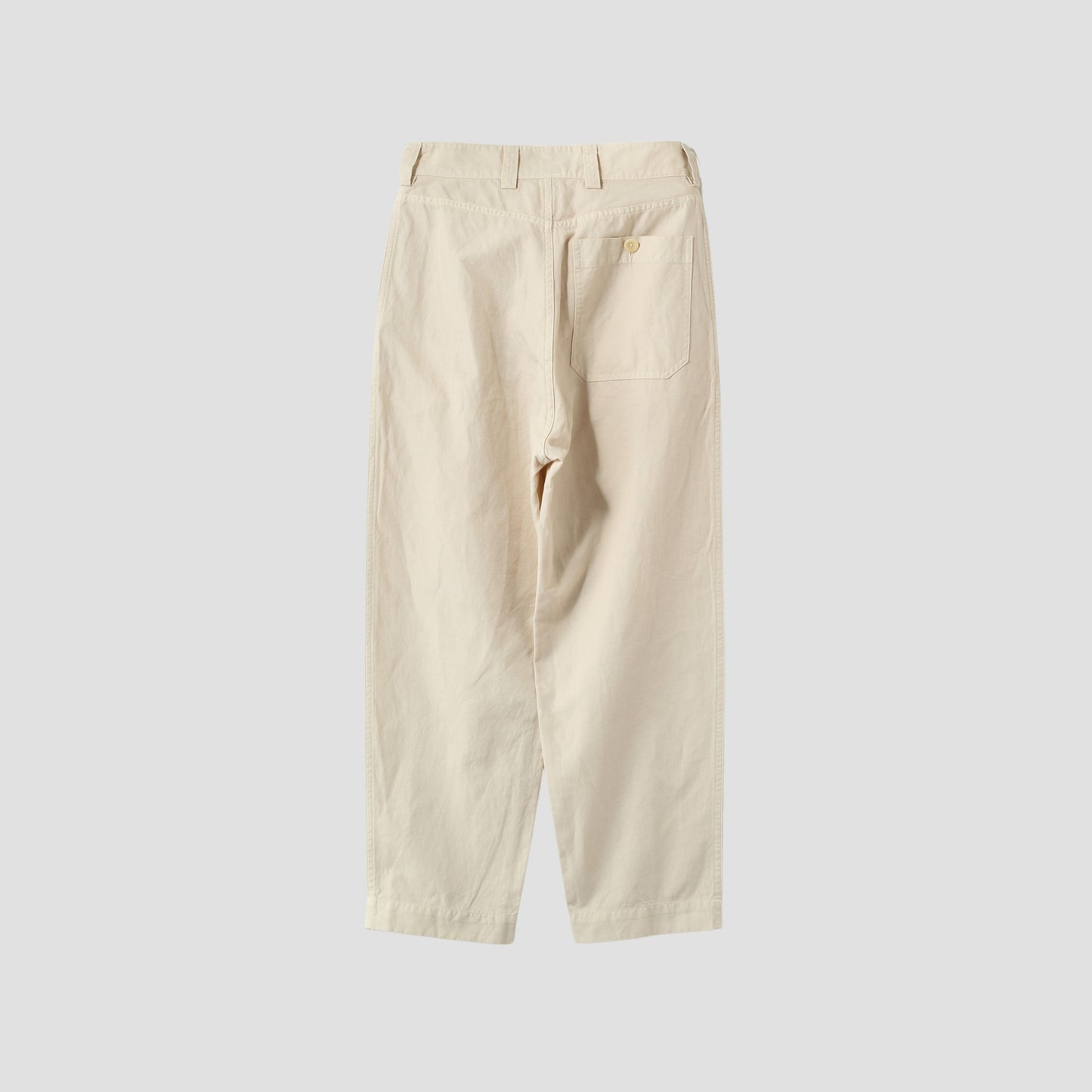 GARMENT DYE CANVAS TROUSERS