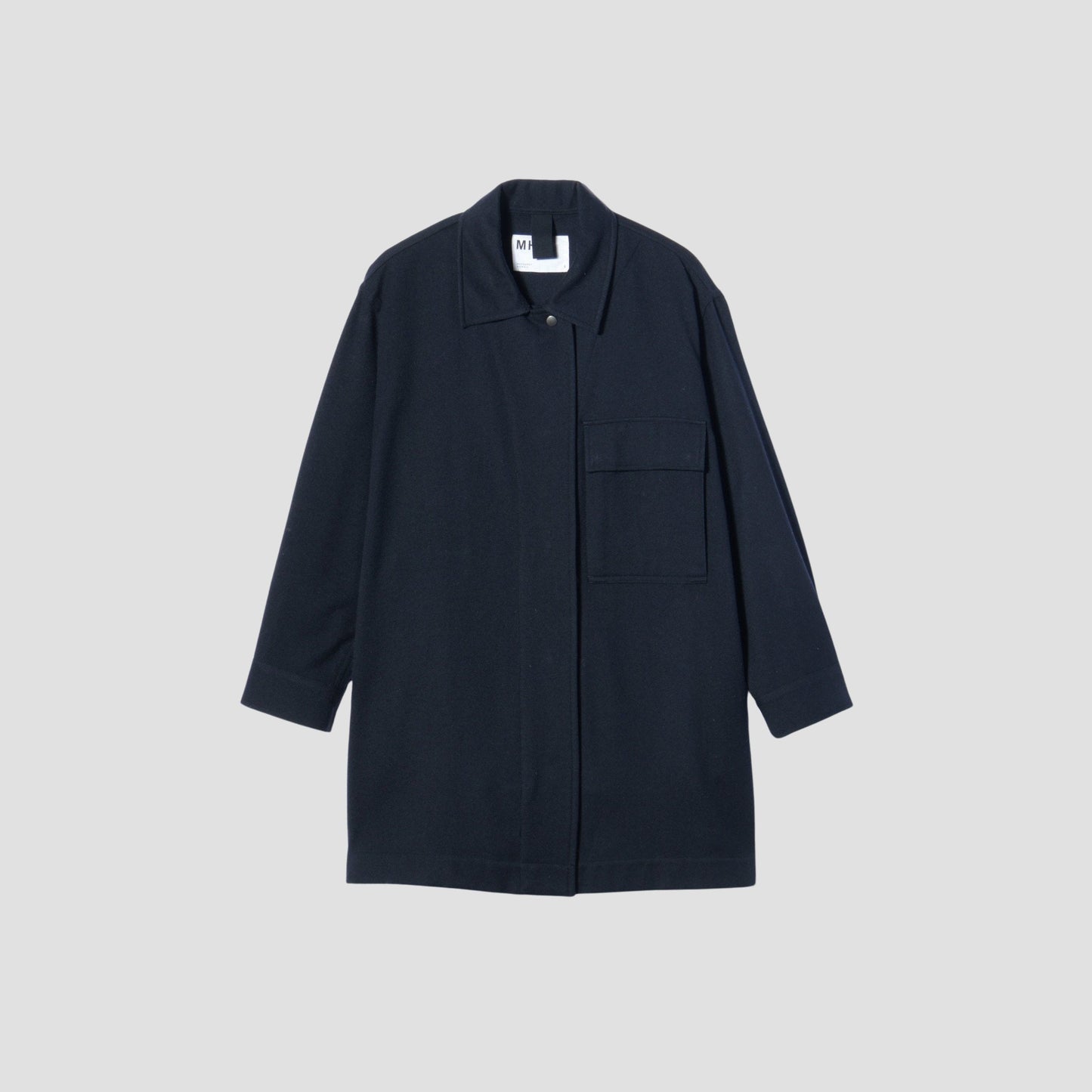 FELTED WOOL SHIRTING BLOUSON