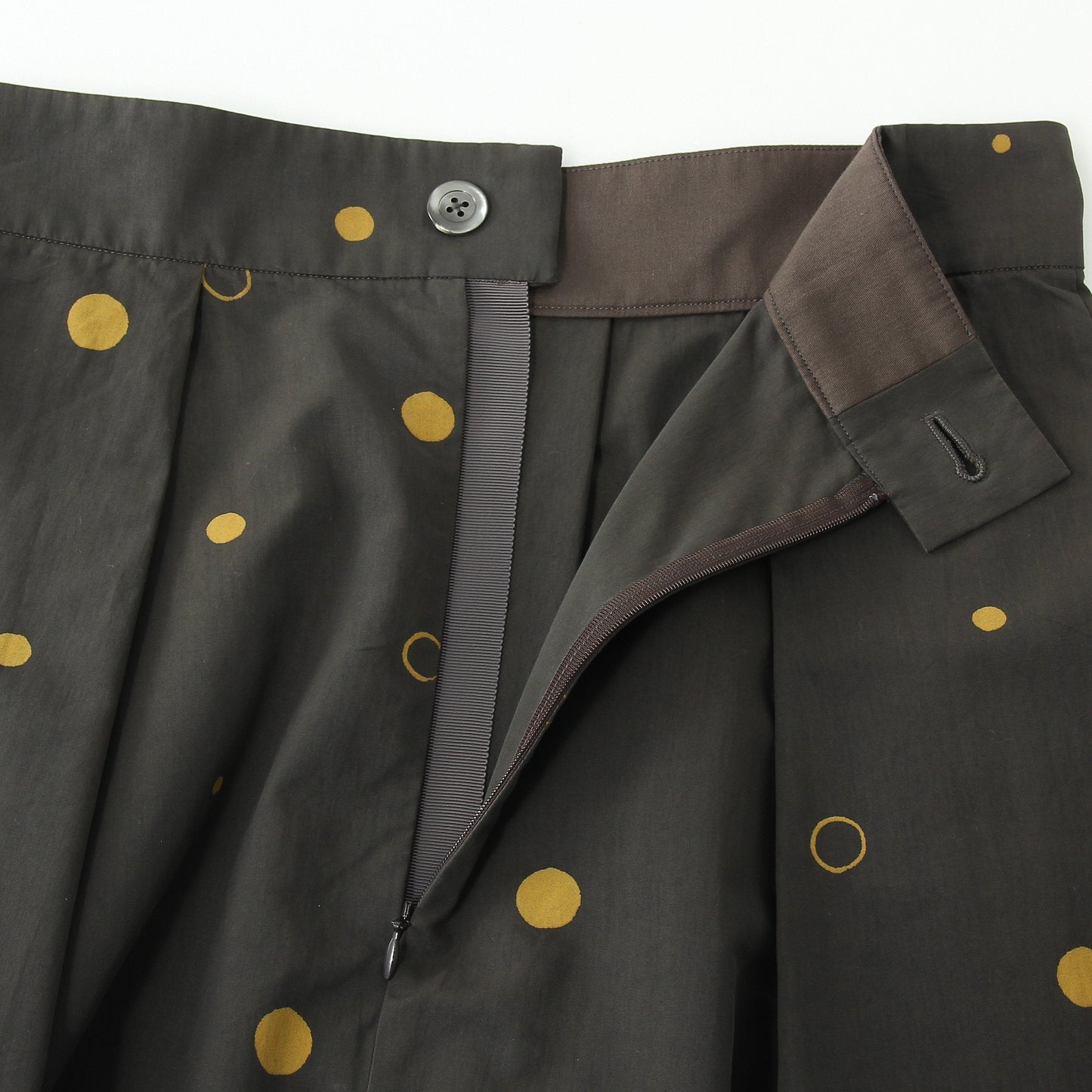 SPOT PRINT COTTON SILK SKIRT