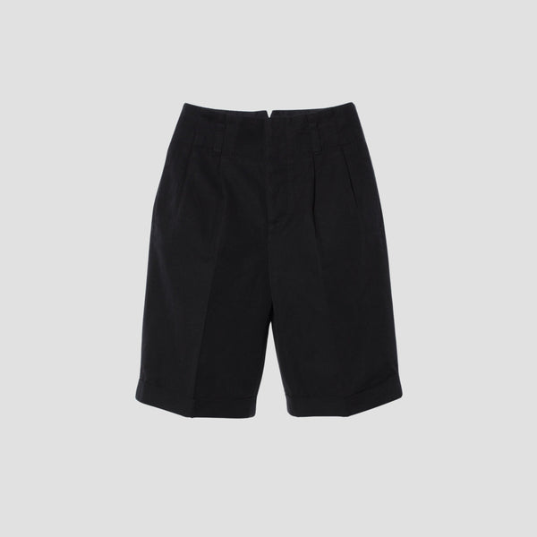 COTTON LINEN CANVAS TROUSERS