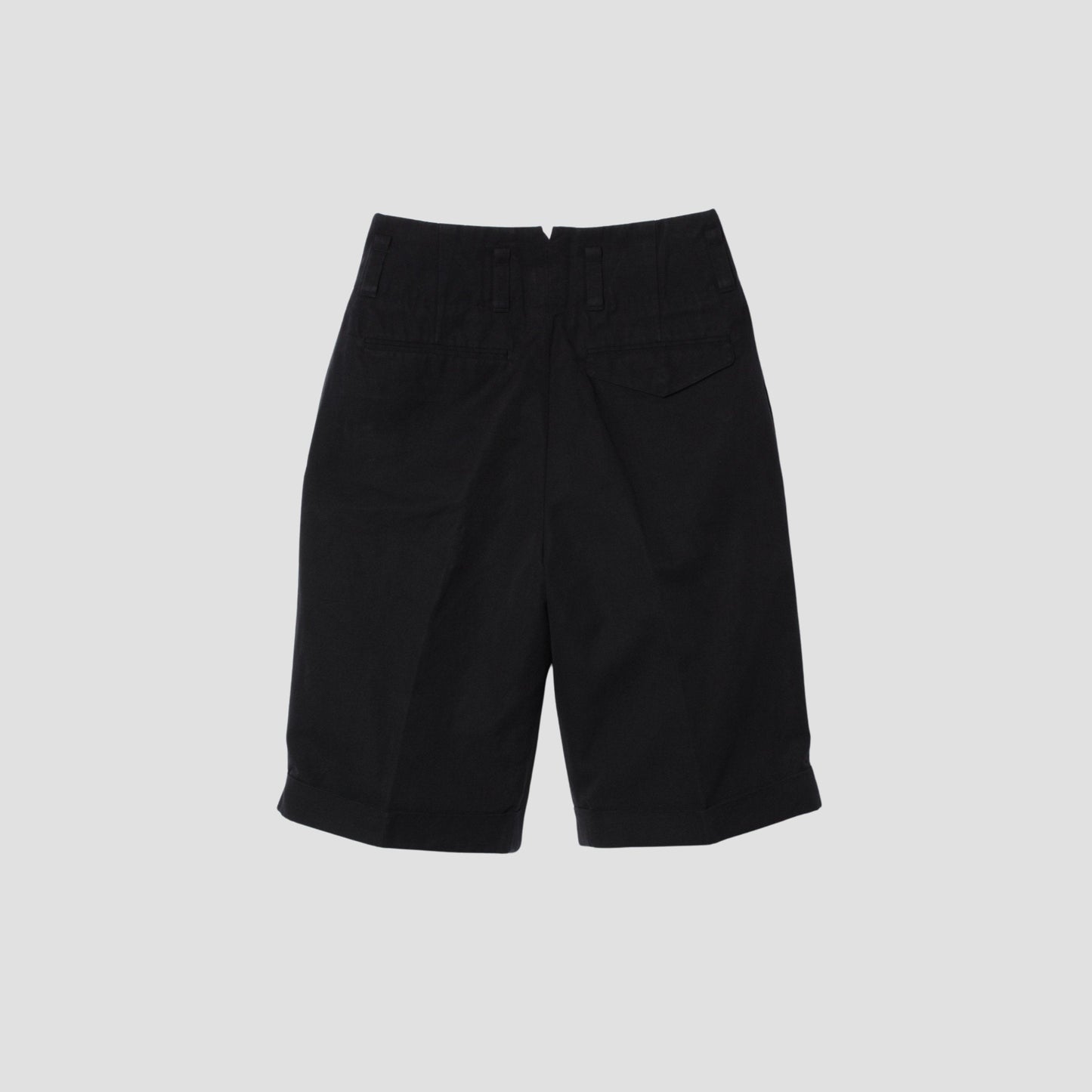 COTTON LINEN CANVAS TROUSERS