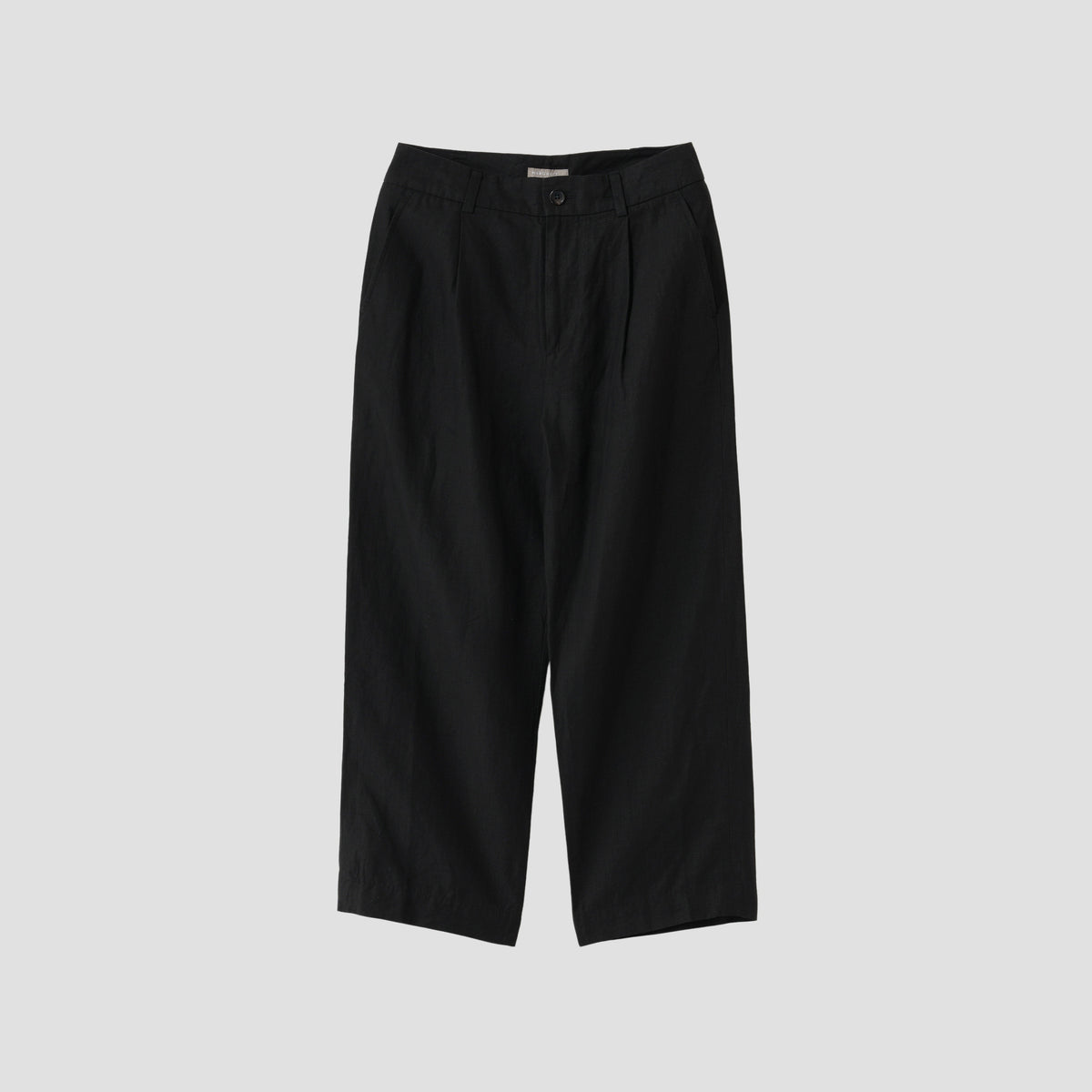DENSE FINE LINEN POPLIN TROUSERS