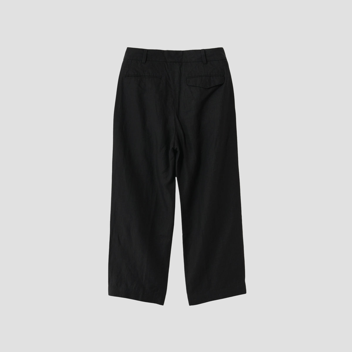 DENSE FINE LINEN POPLIN TROUSERS