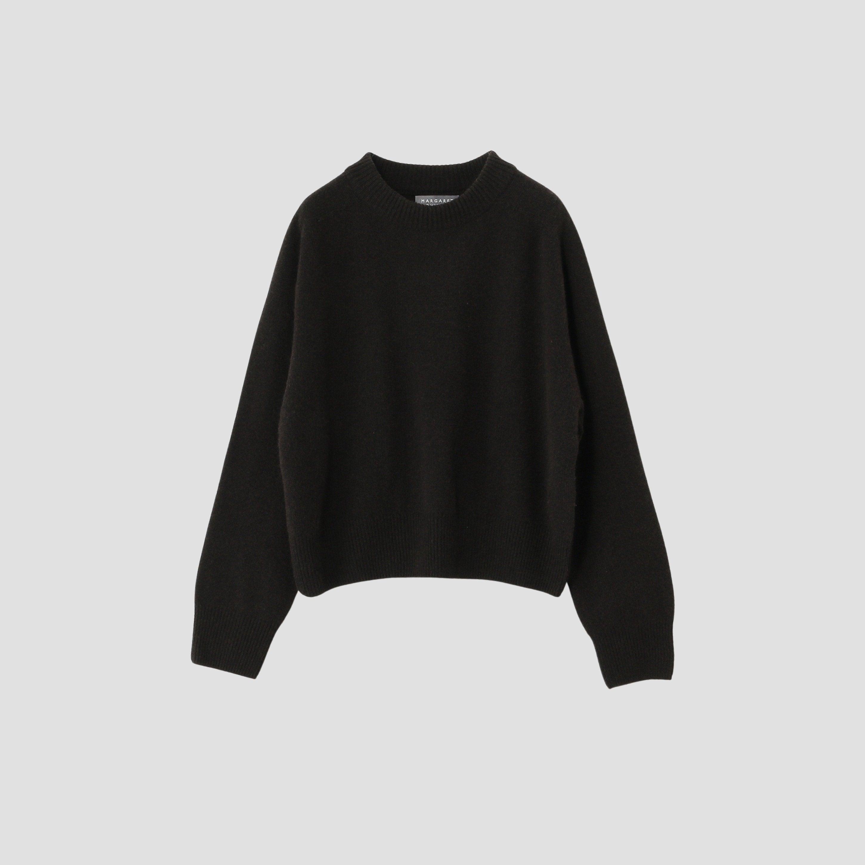 マーガレットハウエル黒いボタン付き長袖ニットセーター ニット / II / BROWN(ブラウン) ｜ マーガレット・ハウエル 公式