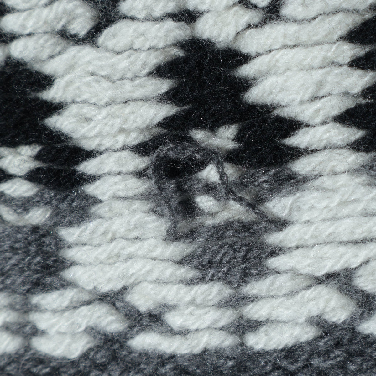 WOOL CASHMERE SILK FAIRISLE KNIT