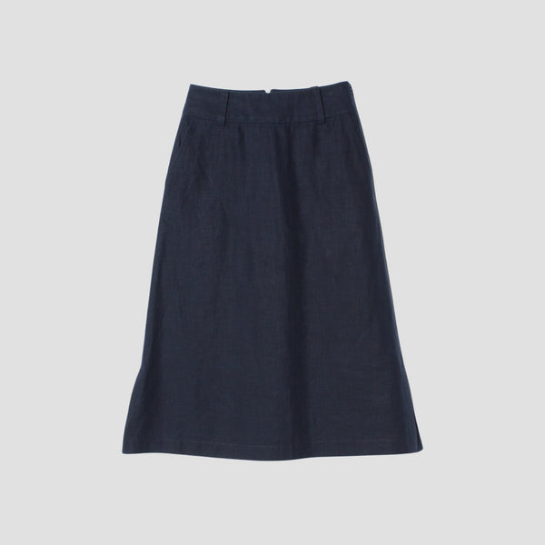 HIGH DENSE LINEN SKIRT