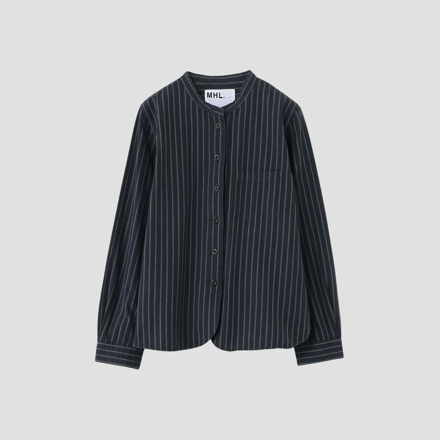 COTTON WOOL STRIPE SHIRT
