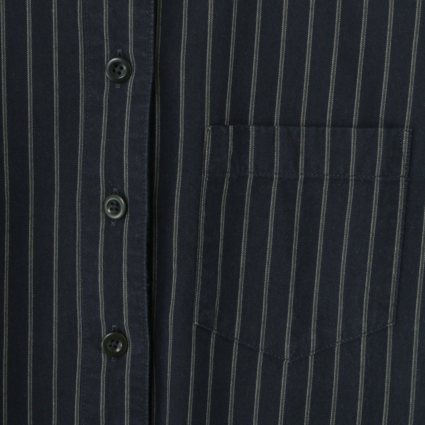 COTTON WOOL STRIPE SHIRT