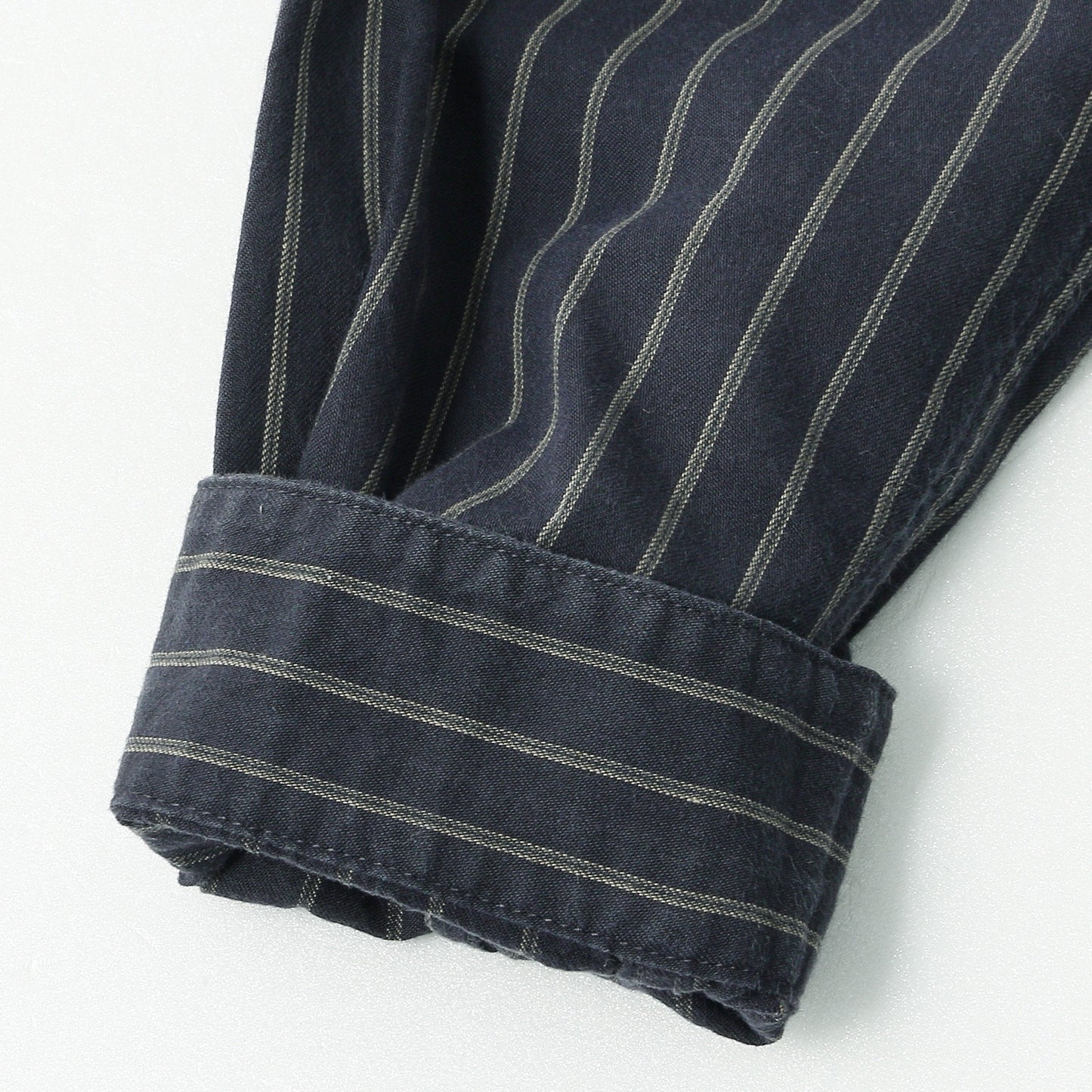 COTTON WOOL STRIPE SHIRT