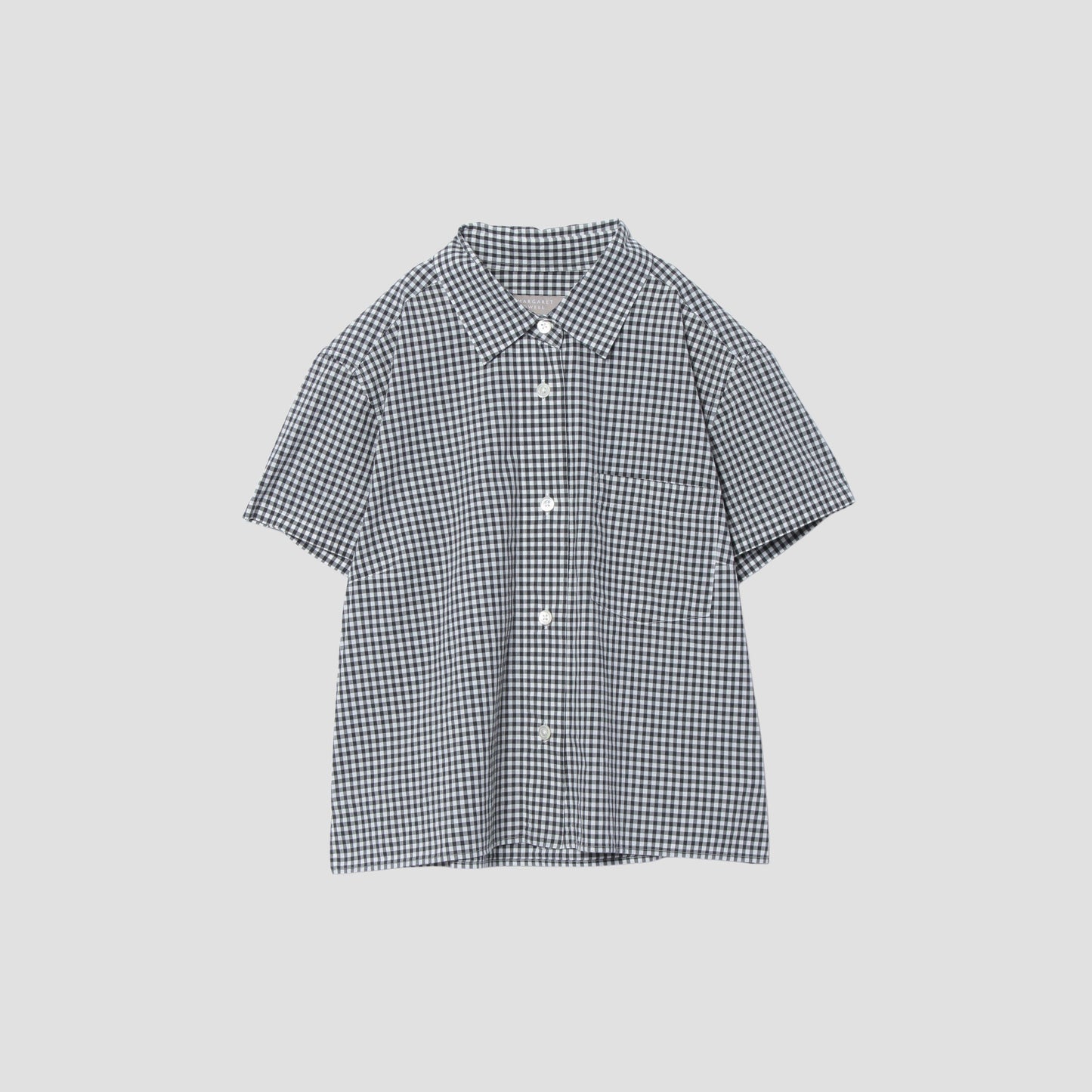 DRY GINGHAMCHECK COTTON SHIRT