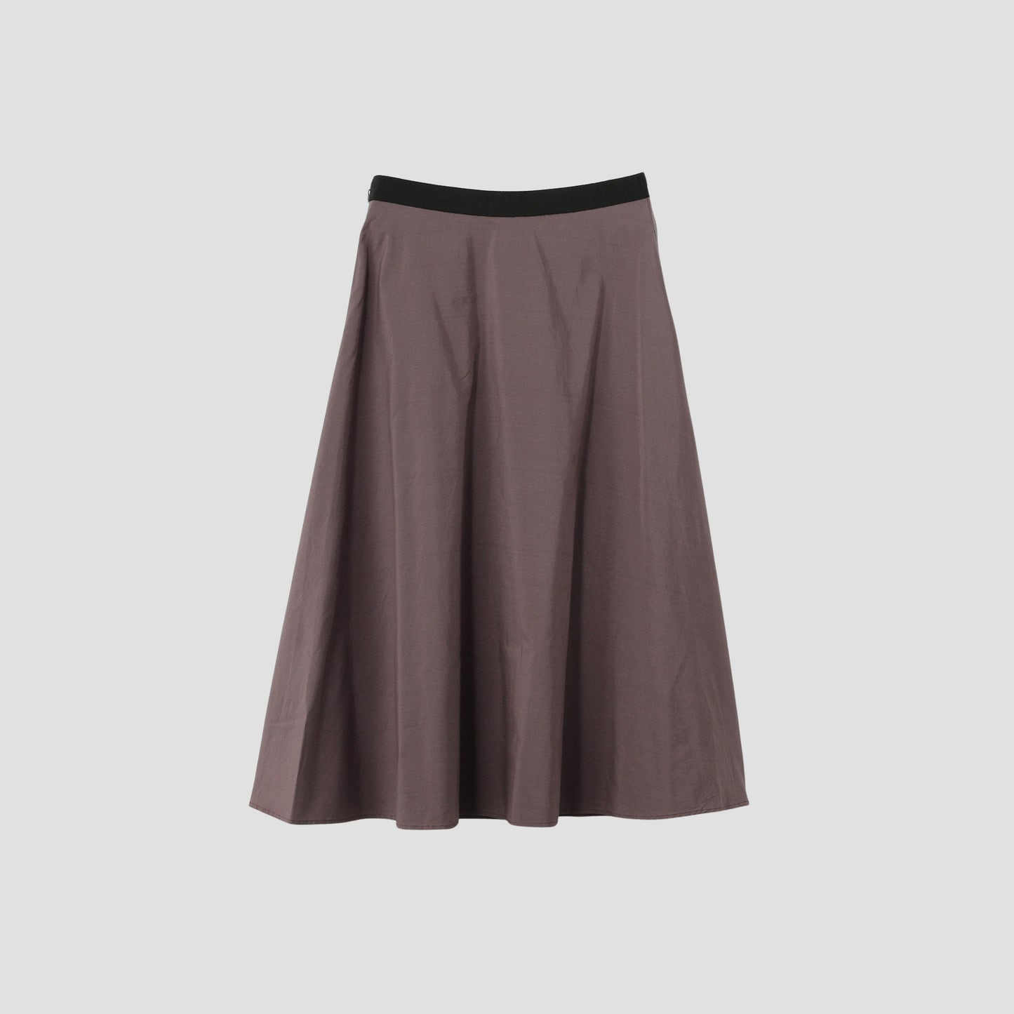 SILK COTTON POPLIN SKIRT