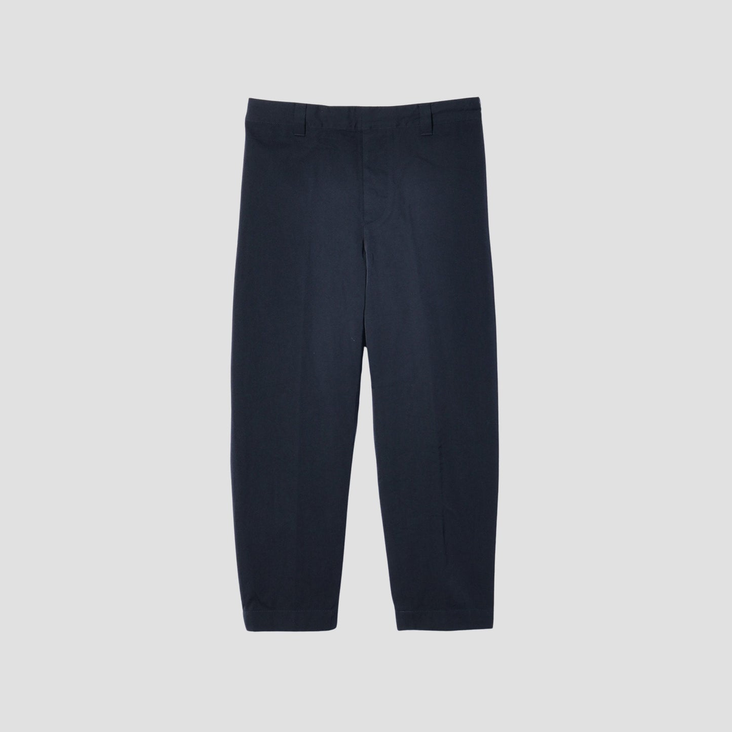 WOOL COTTON TWILL TROUSERS