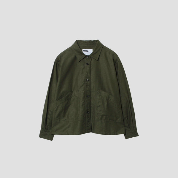 COTTON LINEN TWILL SHIRT