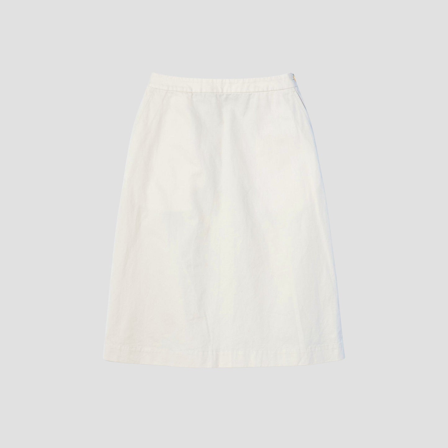 LIGHT COTTON LINEN TWILL SKIRT