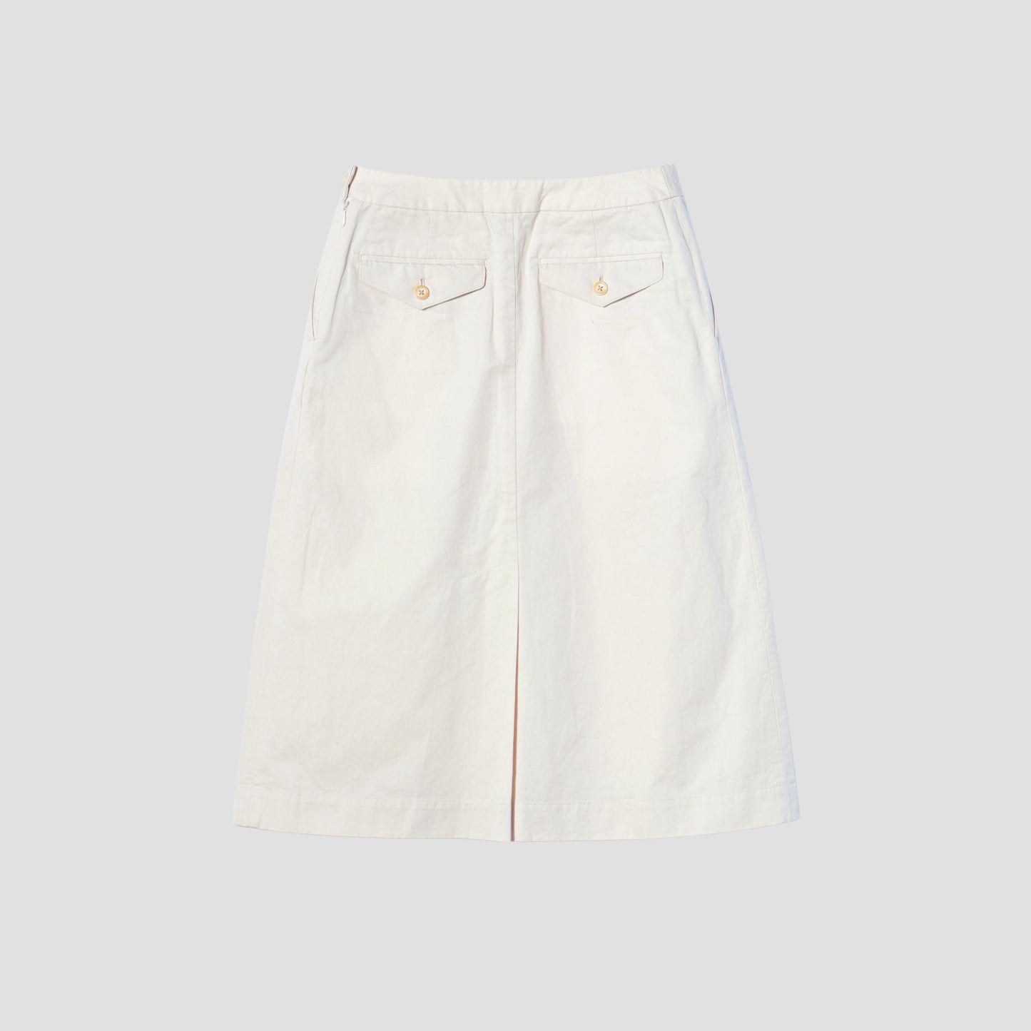 LIGHT COTTON LINEN TWILL SKIRT
