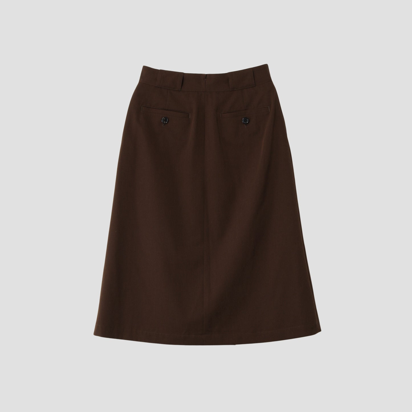 FINE WOOL TWILL SKIRT