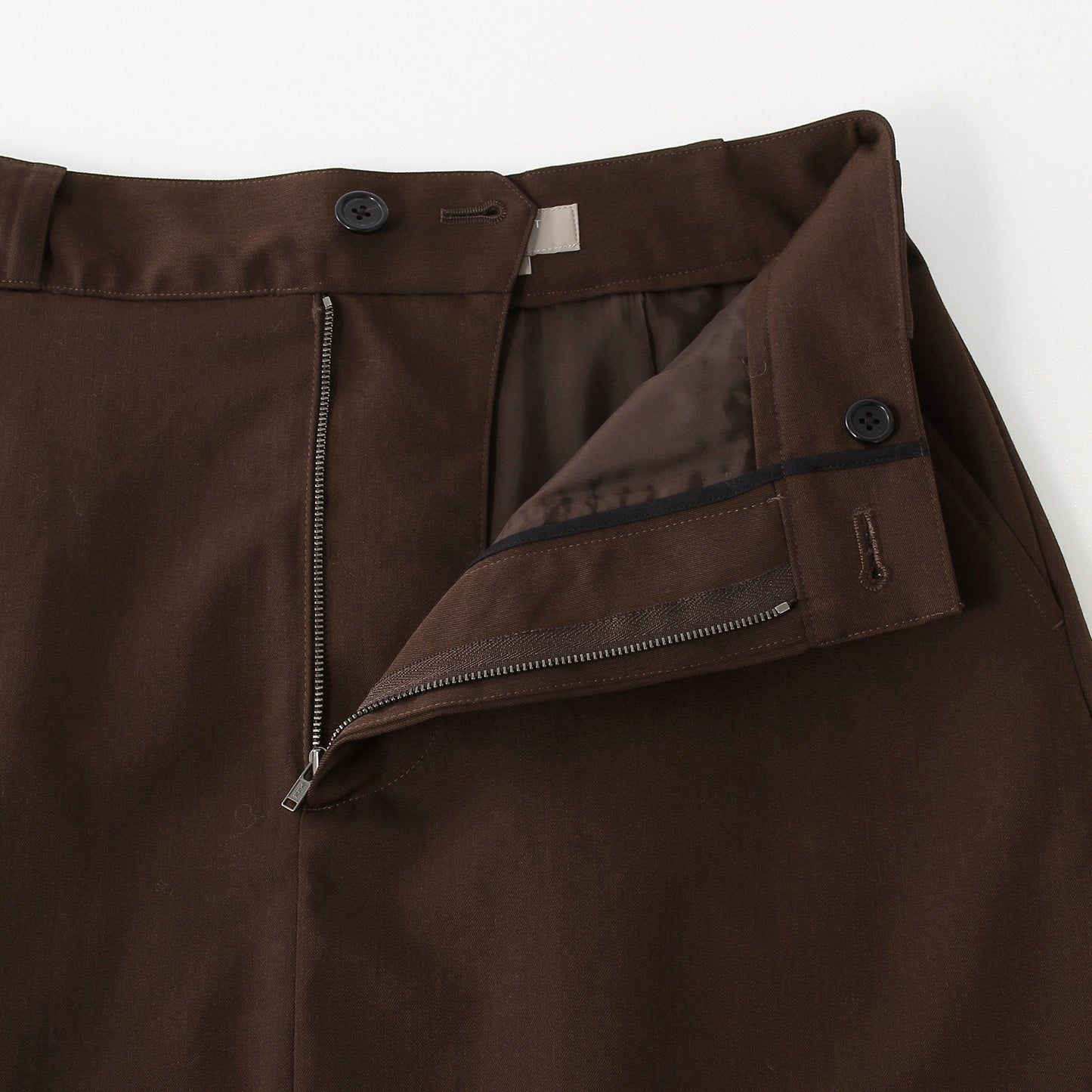 FINE WOOL TWILL SKIRT