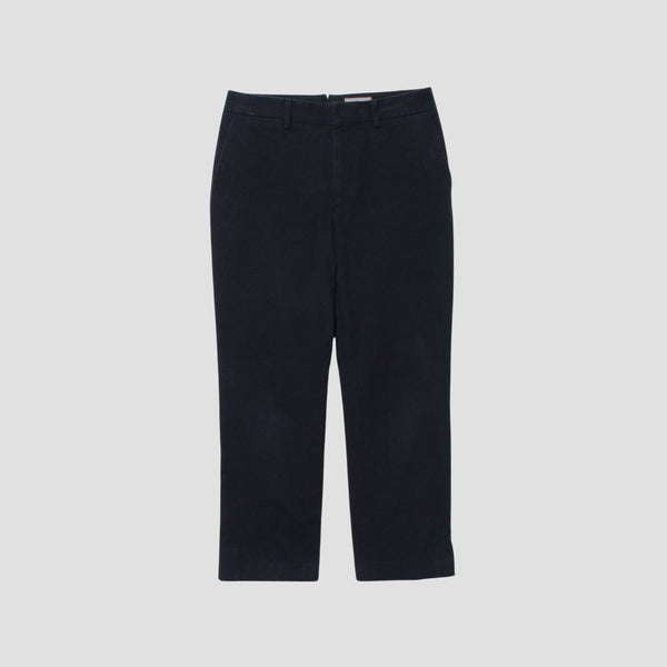 YARN DYE HEAVY COTTON TWILL TROUSERS