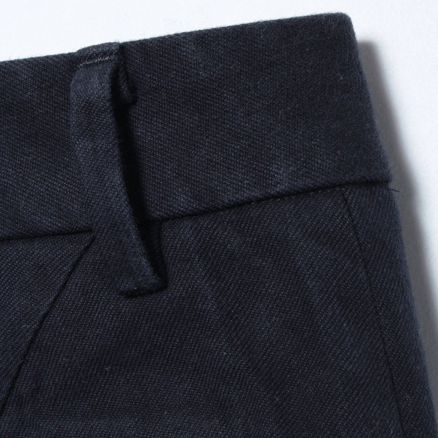 YARN DYE HEAVY COTTON TWILL TROUSERS