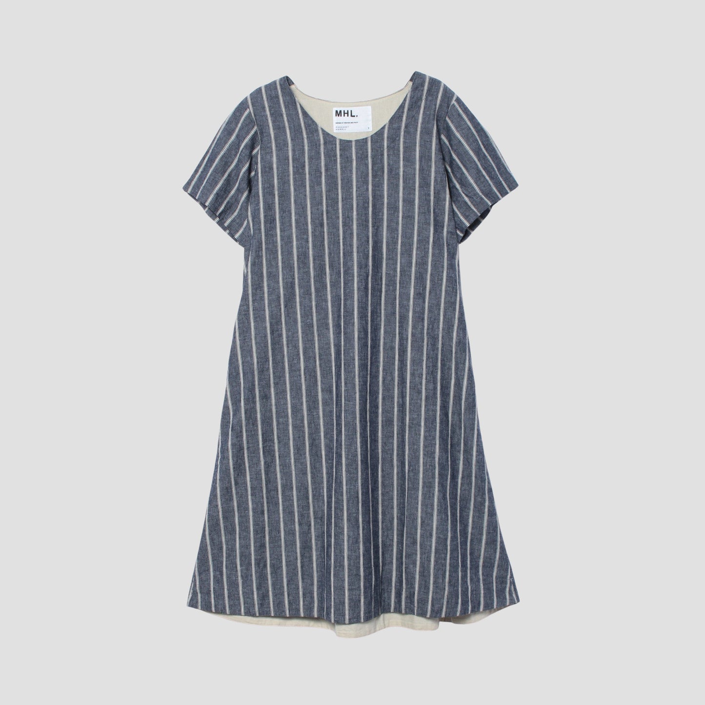 ROUGH COTTON LINEN SHIRTING DRESS