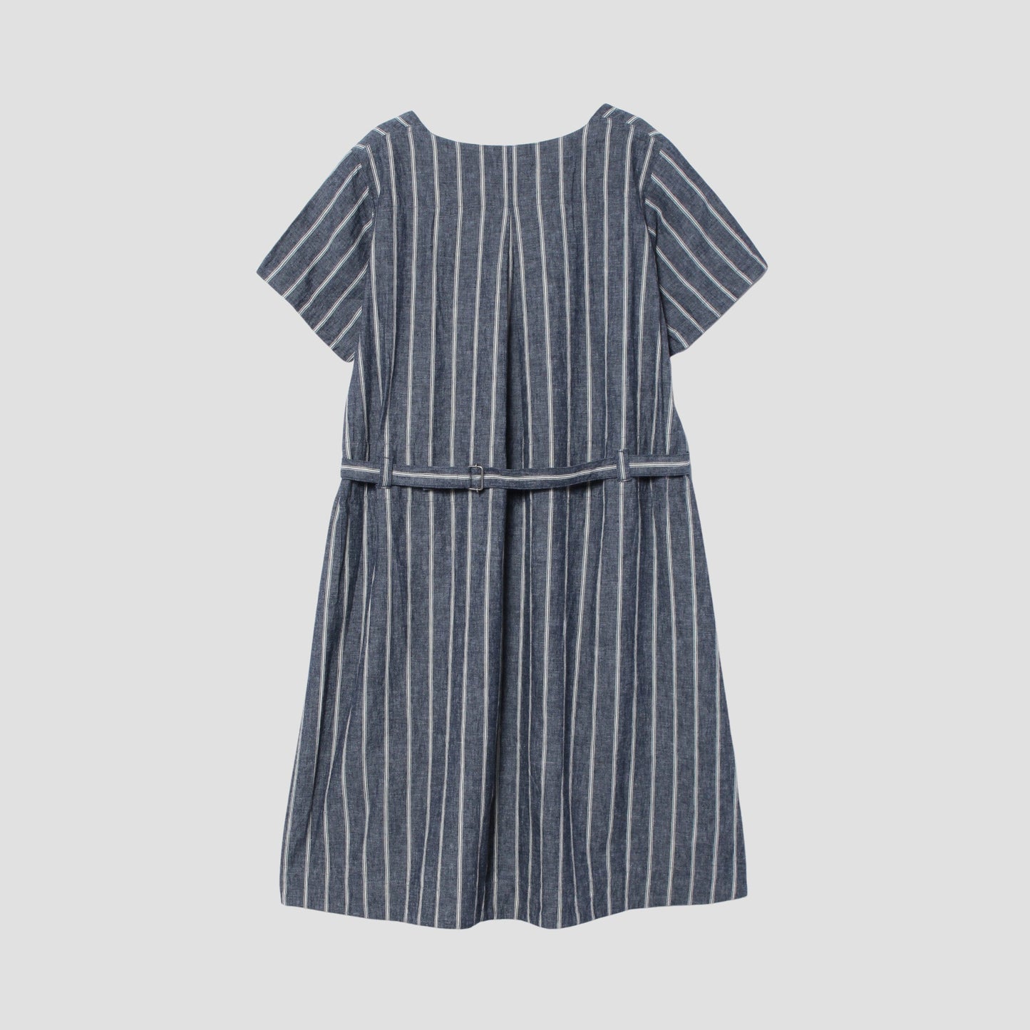 ROUGH COTTON LINEN SHIRTING DRESS