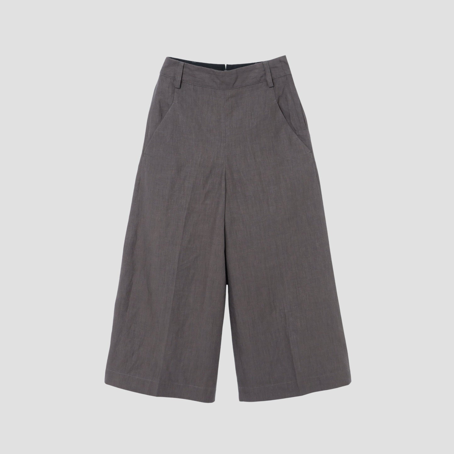HIGH DENSE LINEN TROUSERS