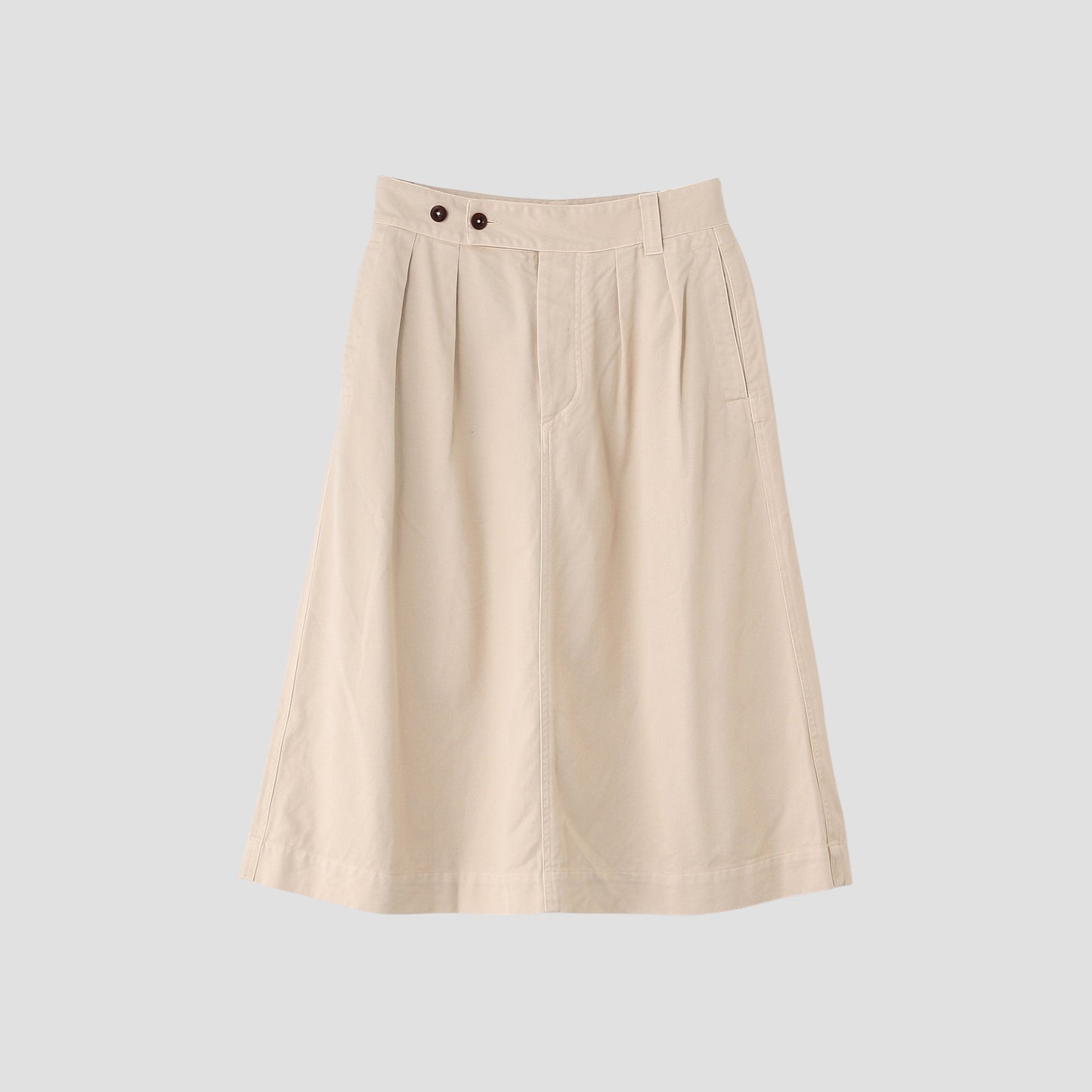 SOFT TWISTED YARN COTTON SKIRT