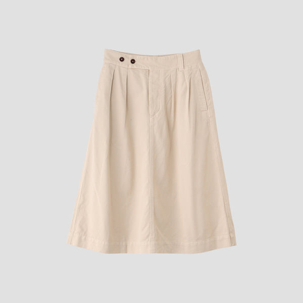SOFT TWISTED YARN COTTON SKIRT