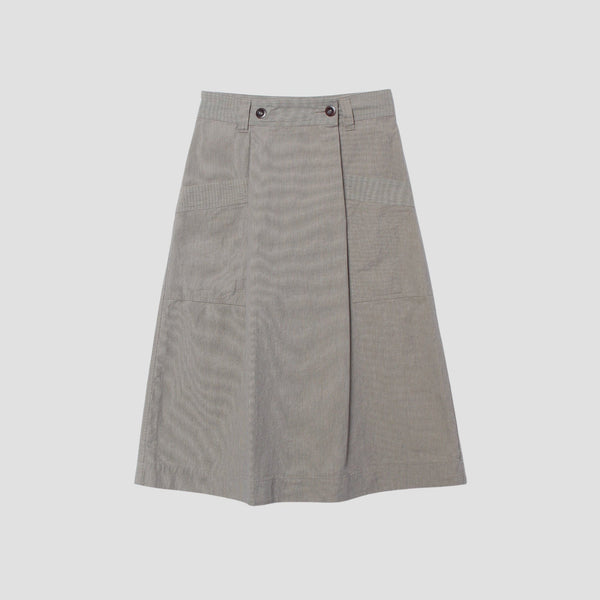 TINY STRIPE COTTON SKIRT