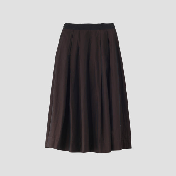 FINE COTTON CHAMBRAY  SKIRT