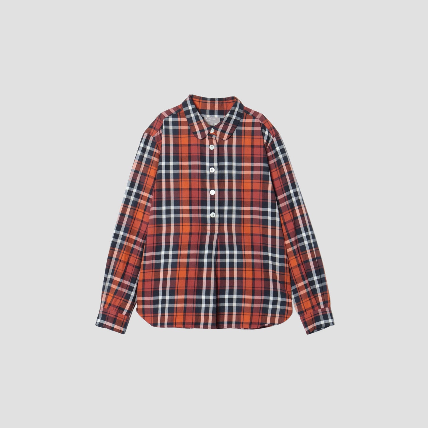 ORANGE TARTAN SHIRT