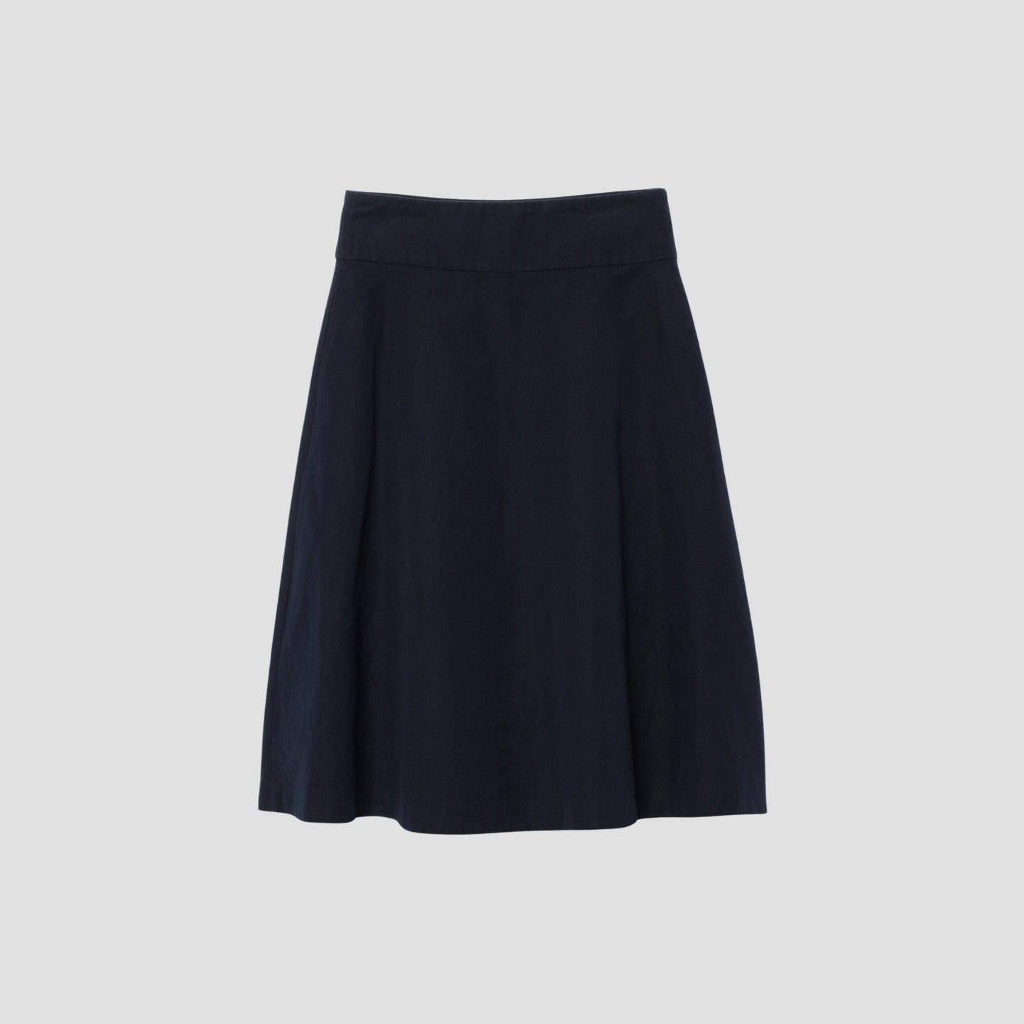 COTTON LINEN TWILL SKIRT