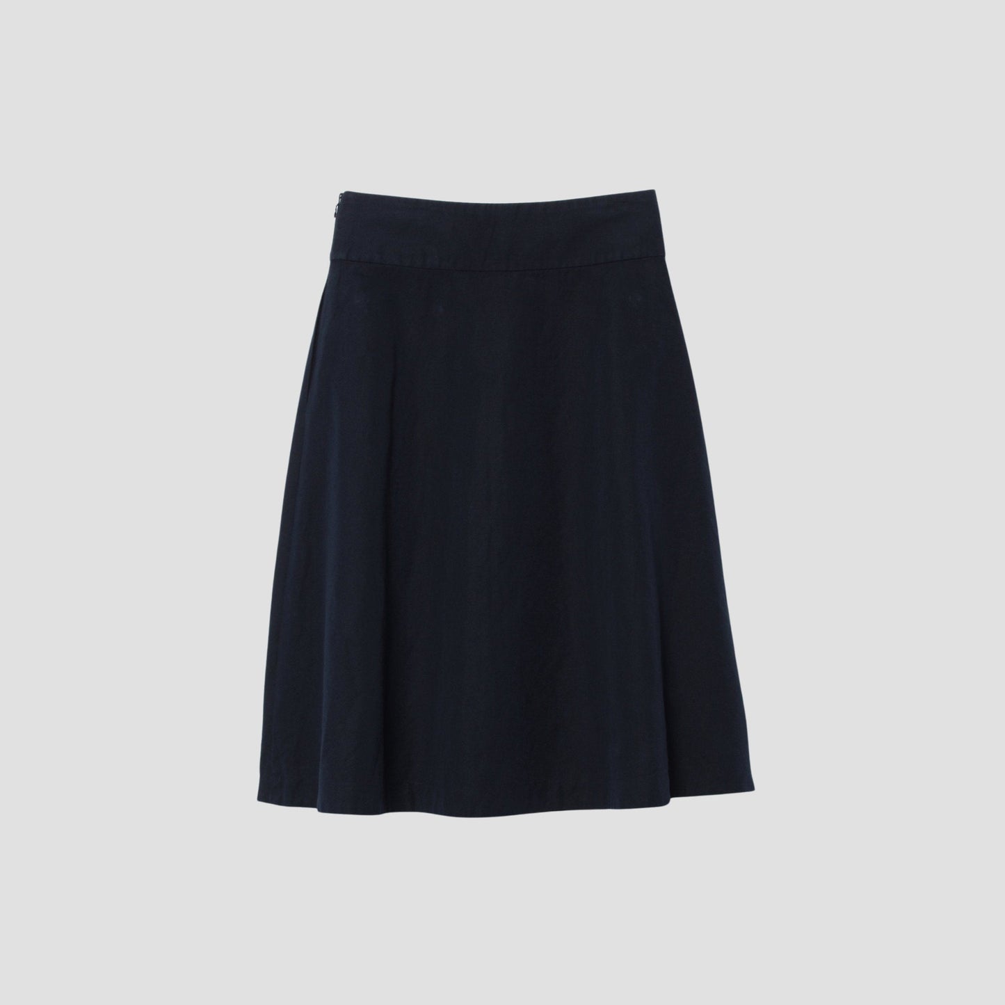 COTTON LINEN TWILL SKIRT