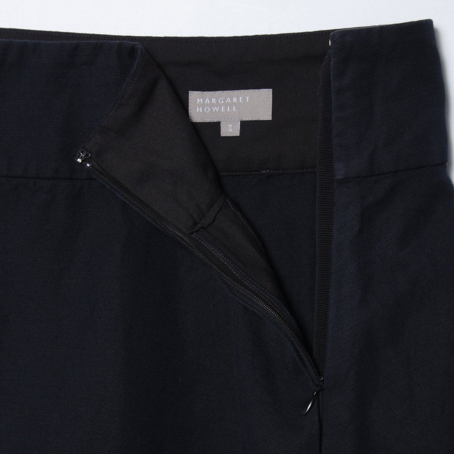 COTTON LINEN TWILL SKIRT