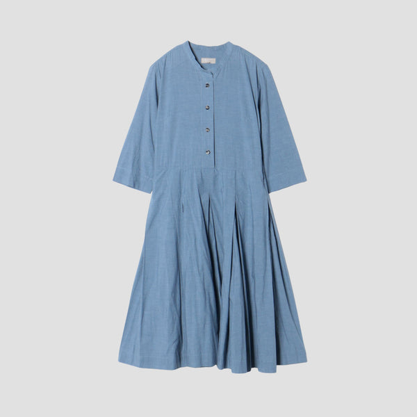 FINE COTTON CHAMBRAY DRESS